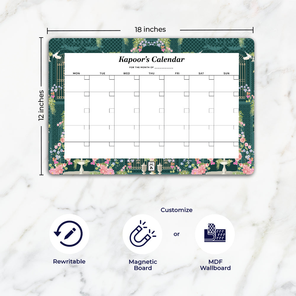 Secret Garden Calendar