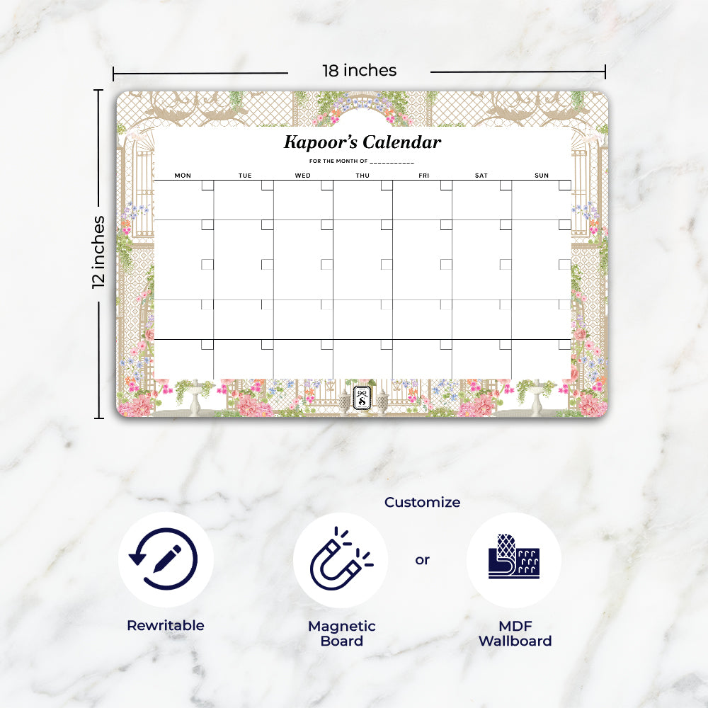 Secret Garden Calendar