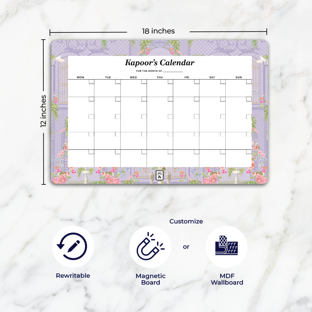 Secret Garden Calendar