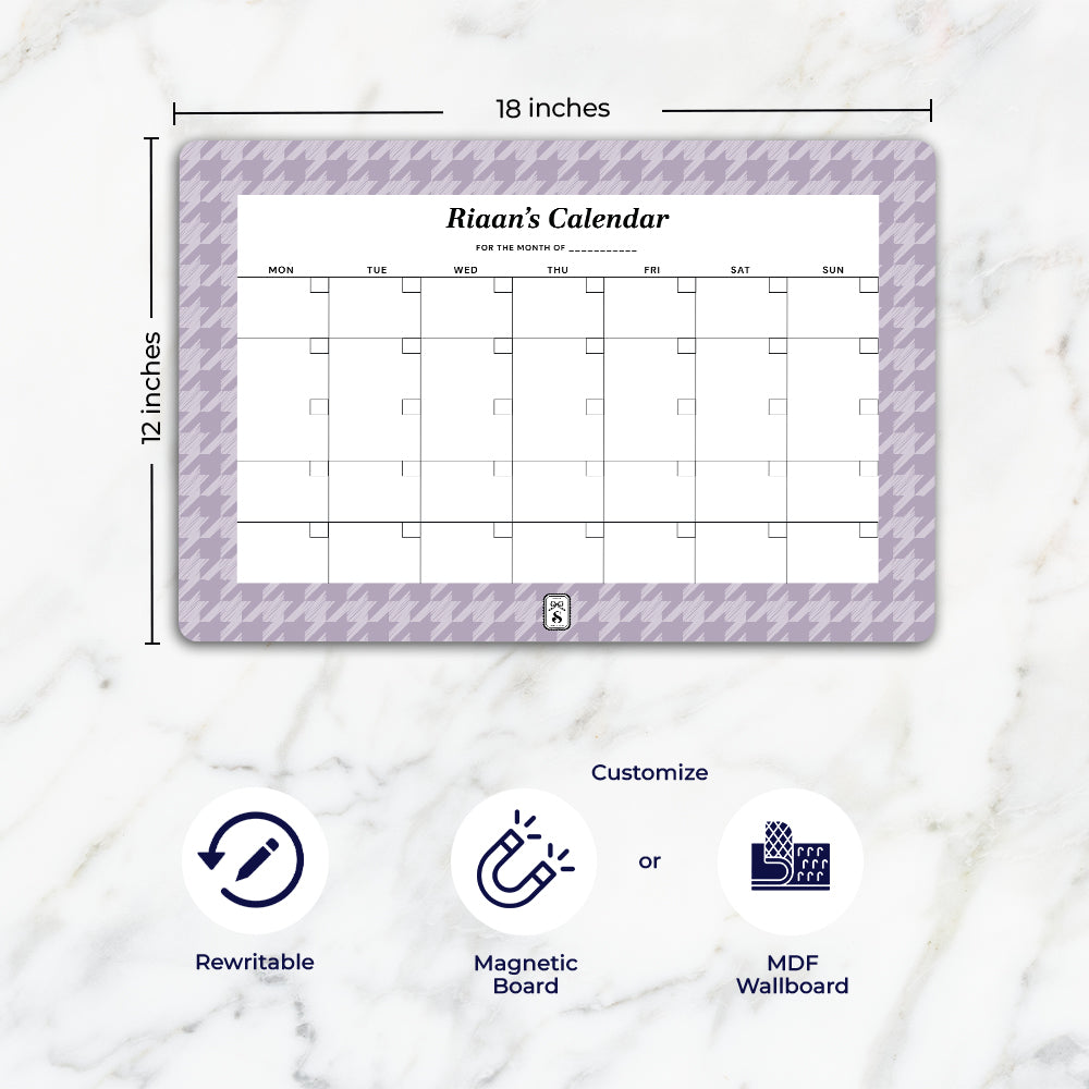 Houndstooth Calendar
