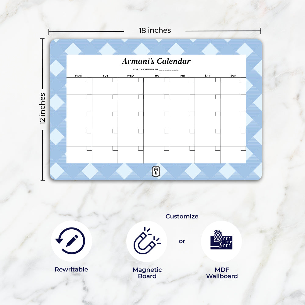 Gingham Calendar