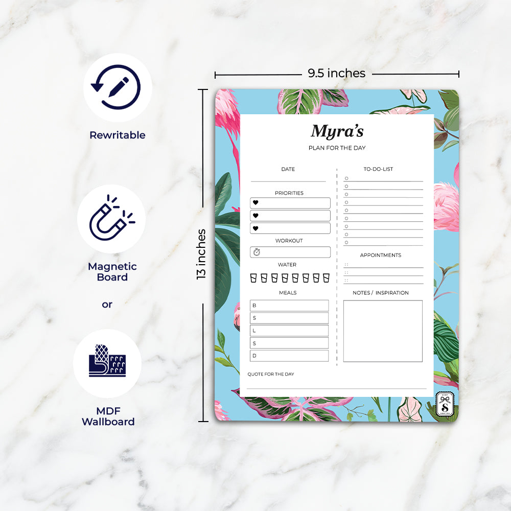 Flamingo Foliage Daily Planner