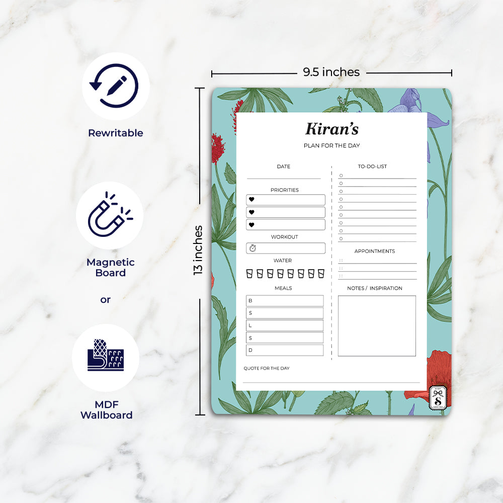 Scarlet Bloom Daily Planner