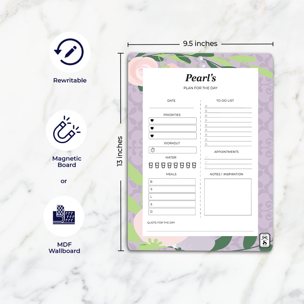 Royal Bloom Daily Planner