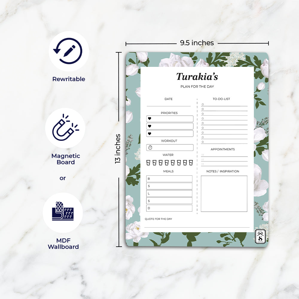 Peonies Daily Planner