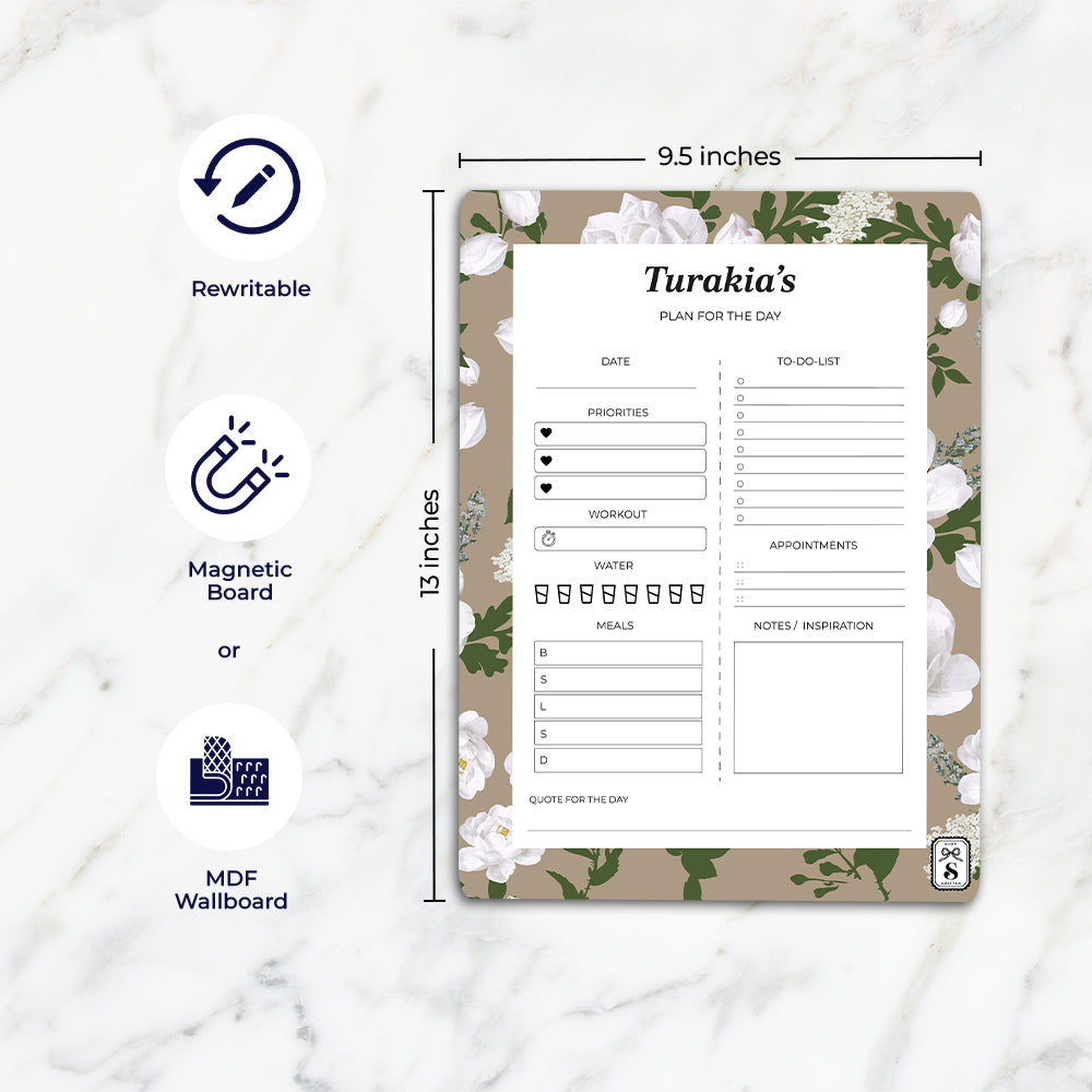 Peonies Daily Planner