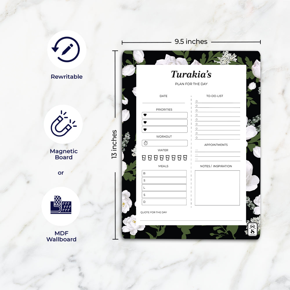 Peonies Daily Planner