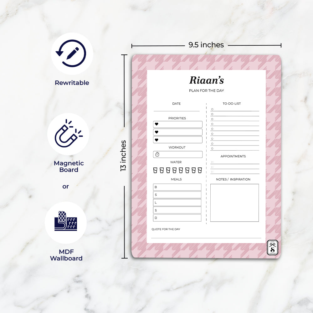 Houndstooth Daily Planner