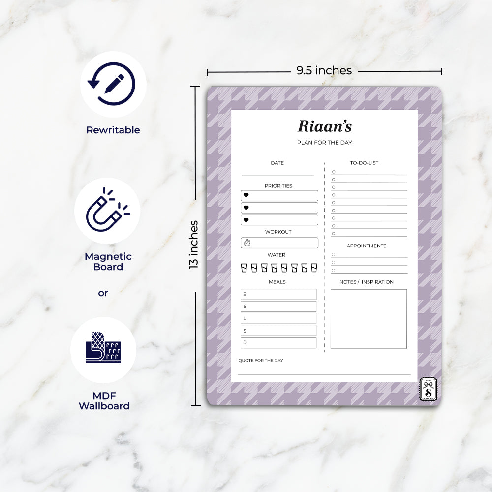 Houndstooth Daily Planner