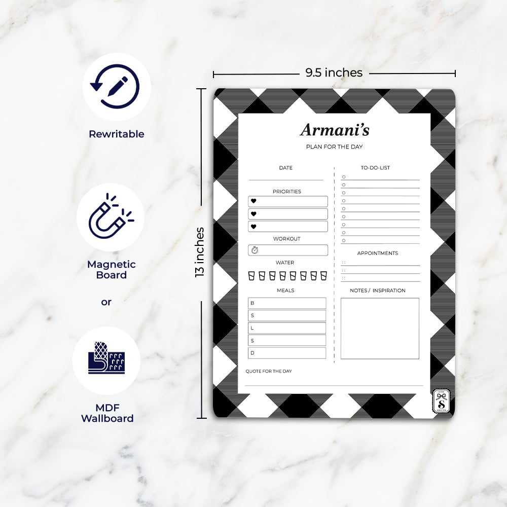 Gingham Daily Planner