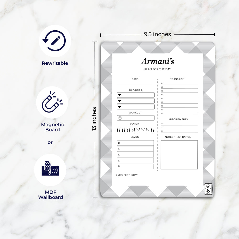 Gingham Daily Planner