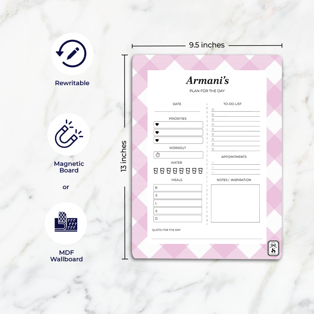 Gingham Daily Planner