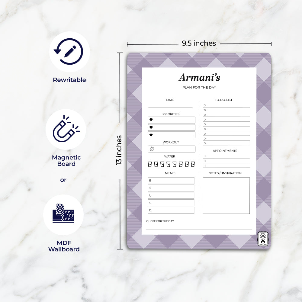 Gingham Daily Planner