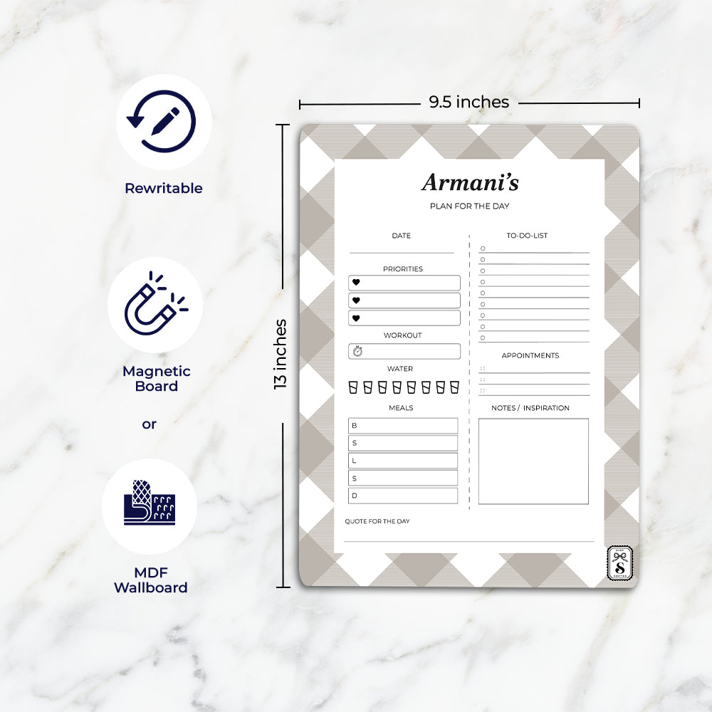 Gingham Daily Planner