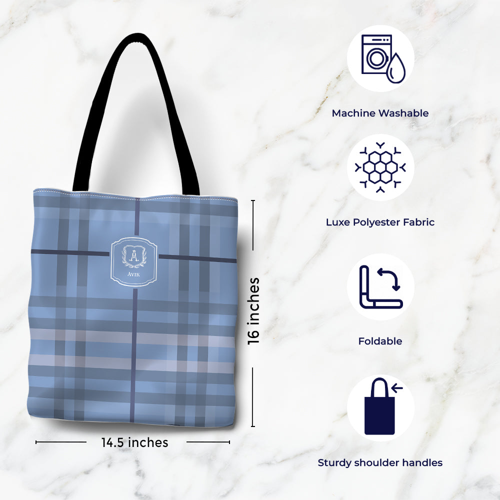 Plaid Tote Bag