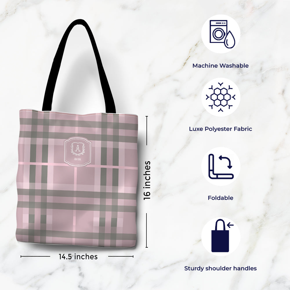 Plaid Tote Bag