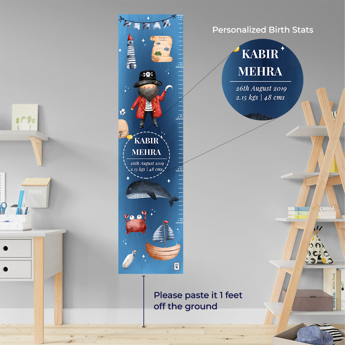 Treasure Island Height Chart (kids)