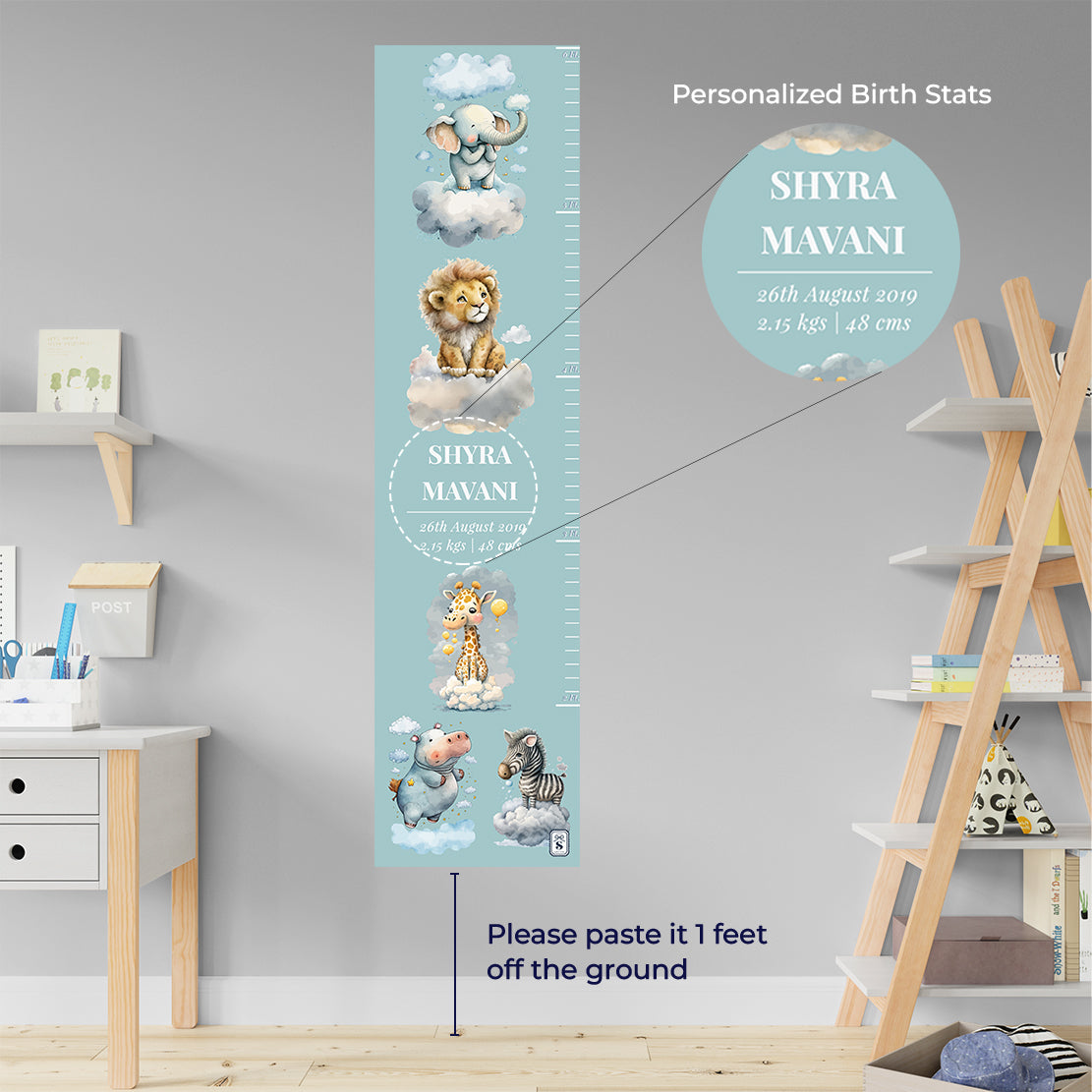 Lofty Animals Height Chart (kids)