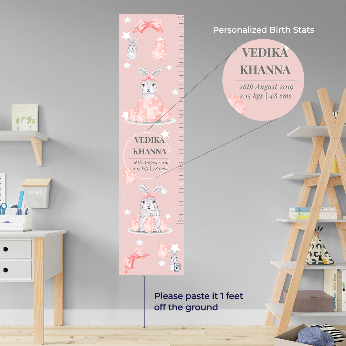 Easter Bunnies Height Chart (kids)