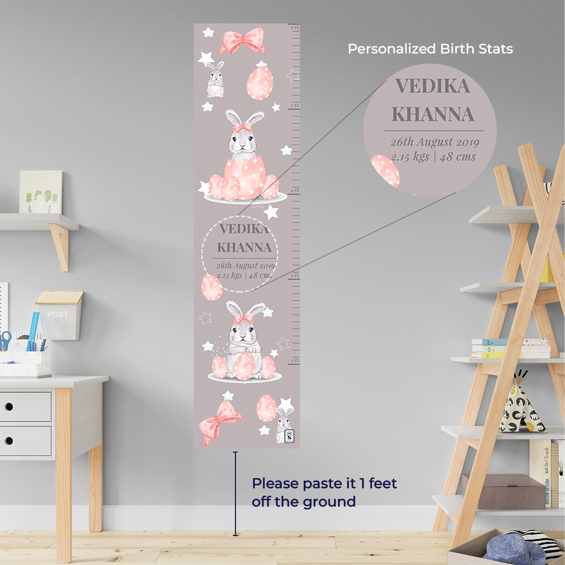 Easter Bunnies Height Chart (kids)