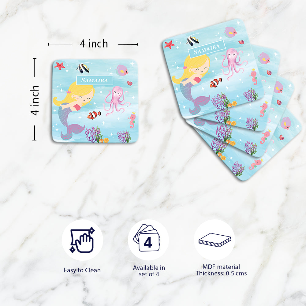 Lil Mermaid Coasters (kids)