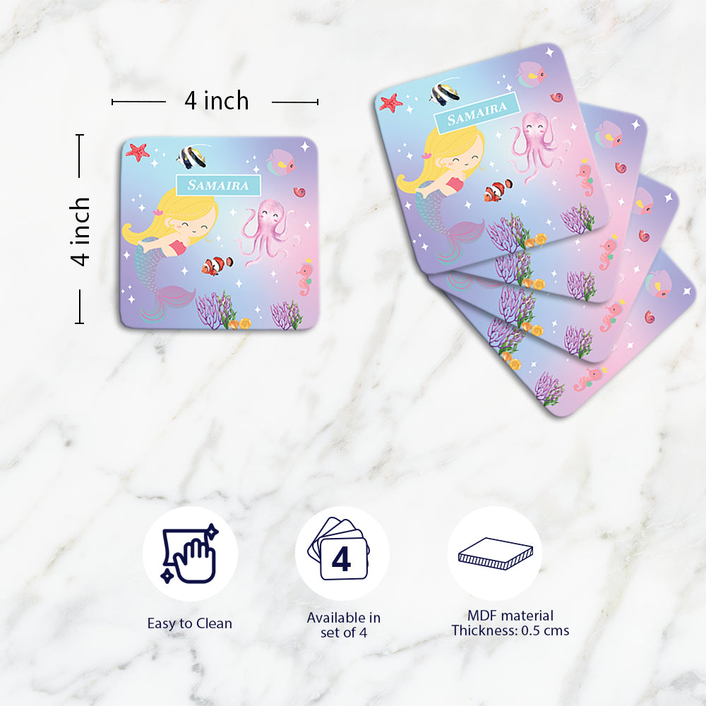 Lil Mermaid Coasters (kids)