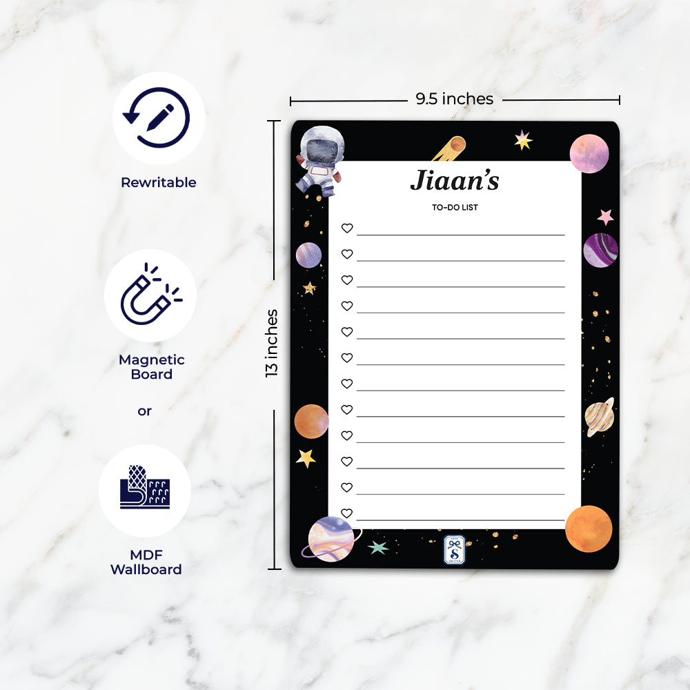 Lil Astronaut Kids To-Do List