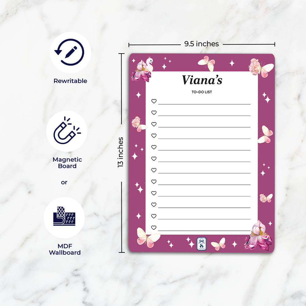 Butterfly Swan Blossom Kids To-Do List