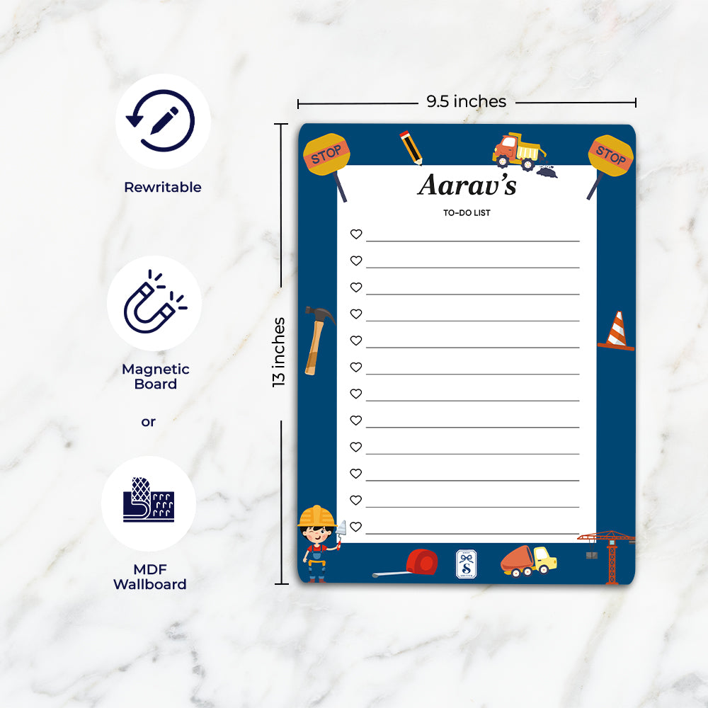 Little Builder Kids To-Do List