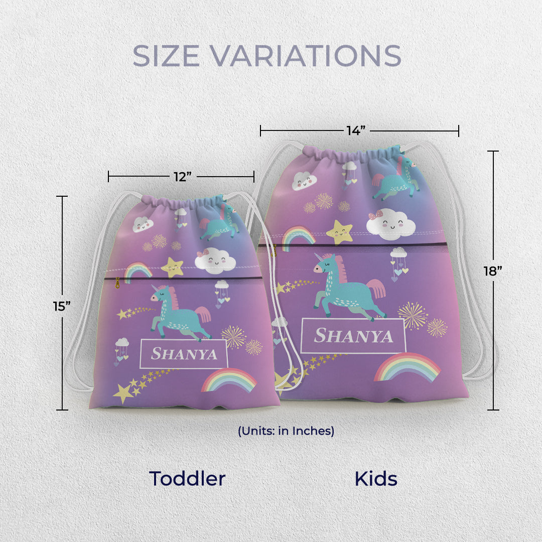Unicorns & Rainbow Swim Bag