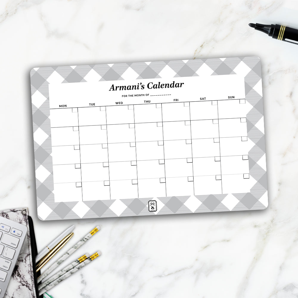 Gingham Calendar