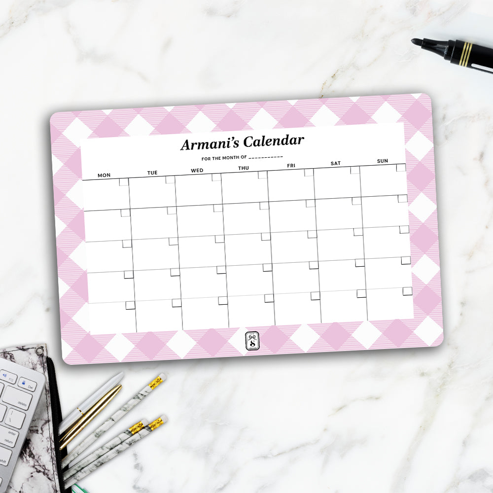 Gingham Calendar