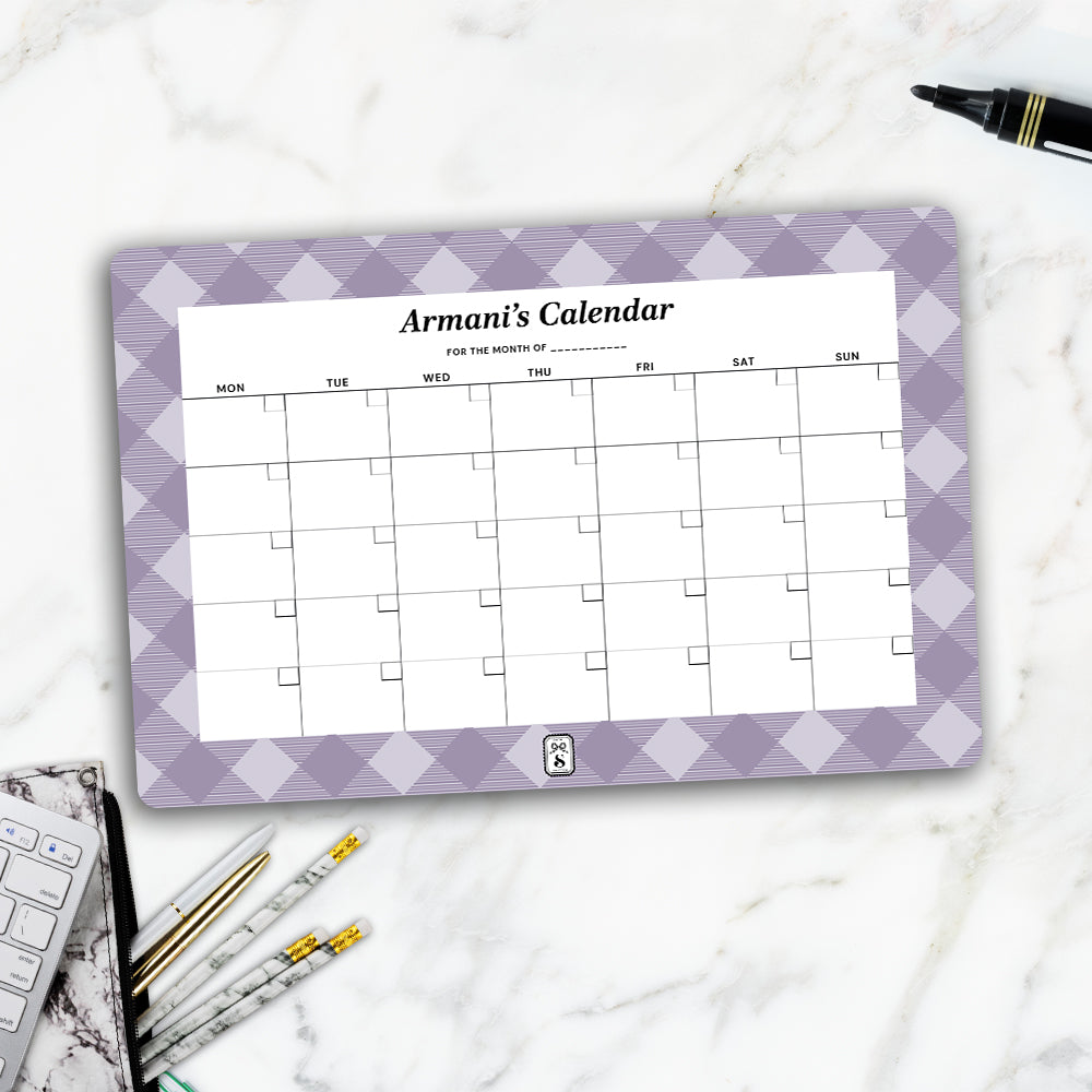 Gingham Calendar