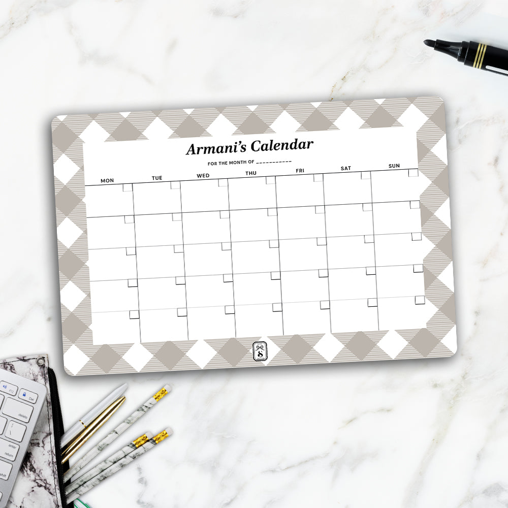 Gingham Calendar