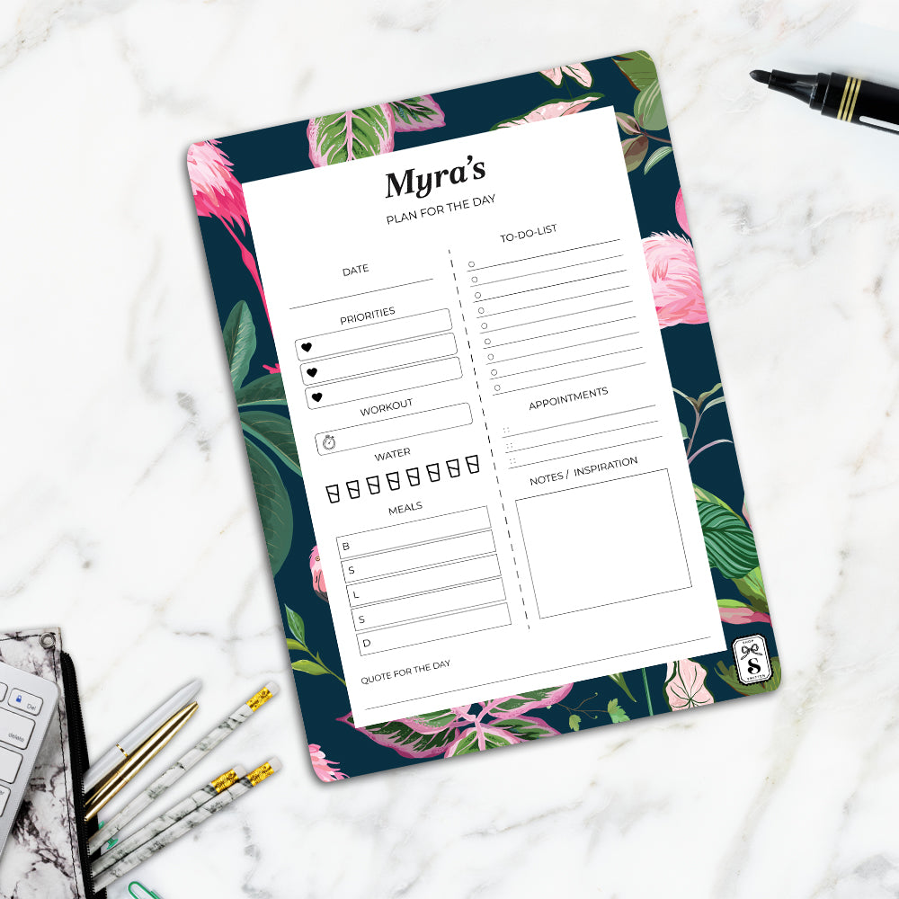 Flamingo Foliage Daily Planner