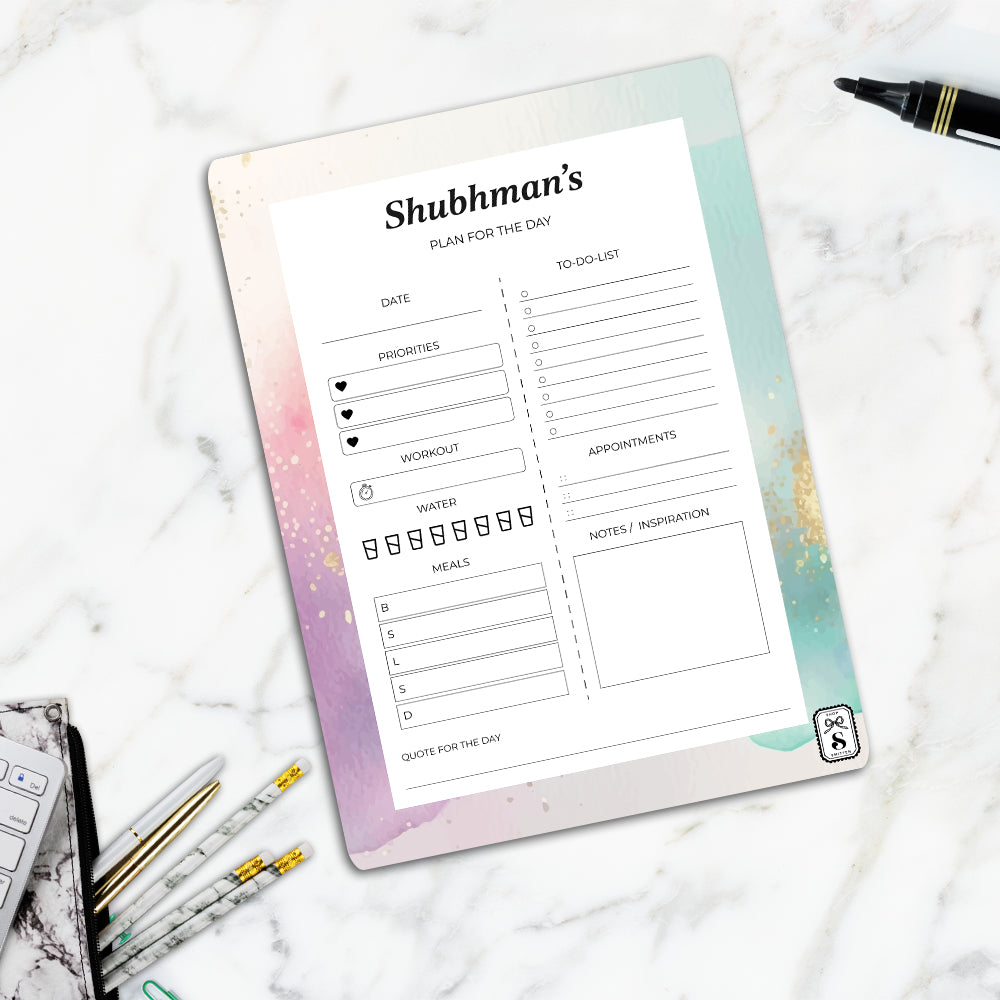 Gilded Strokes Daily Planner