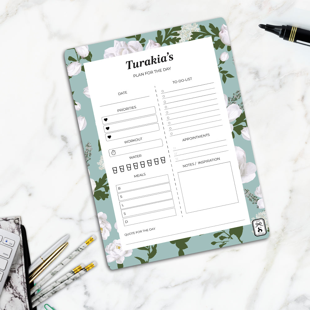 Peonies Daily Planner