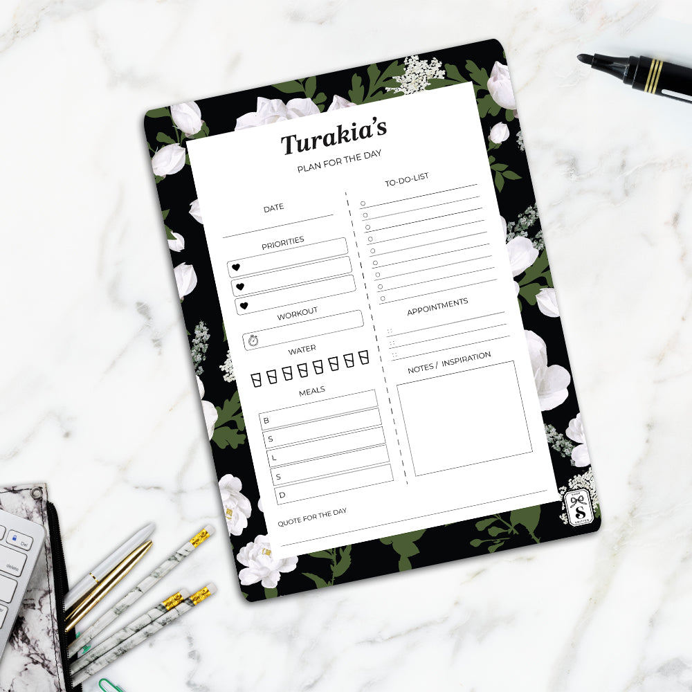 Peonies Daily Planner