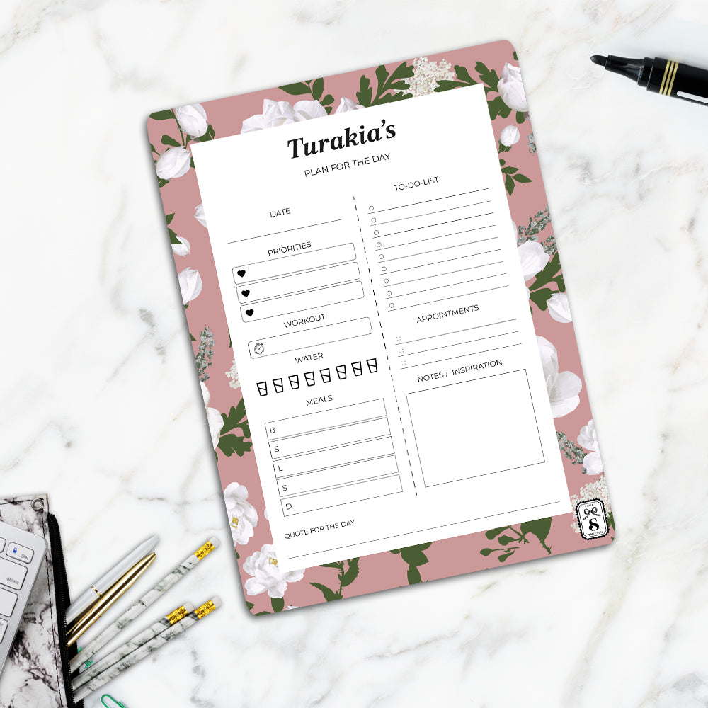 Peonies Daily Planner