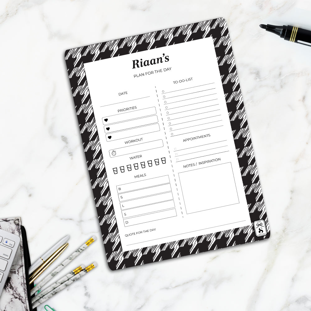 Houndstooth Daily Planner