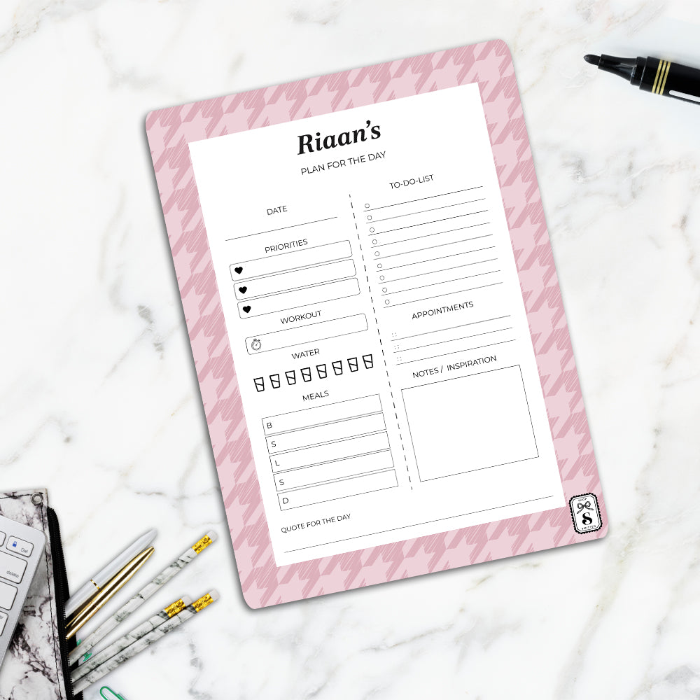 Houndstooth Daily Planner