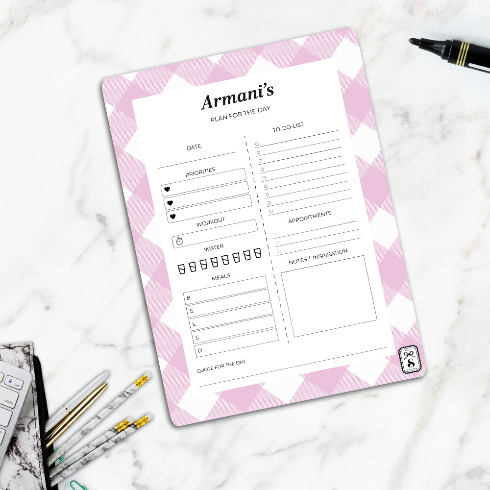 Gingham Daily Planner
