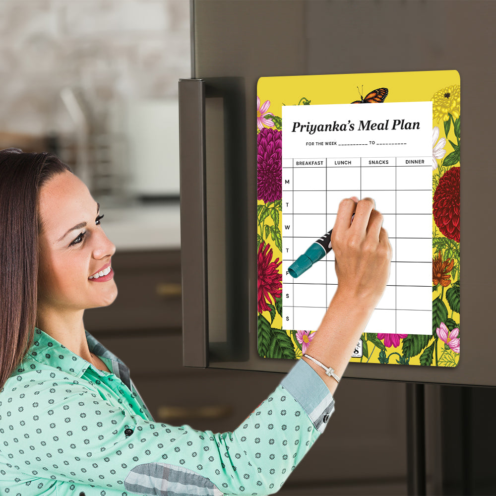 Floral Flutter Meal Planner