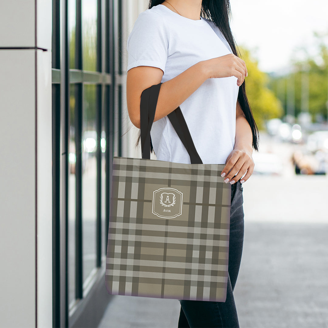 Plaid Tote Bag