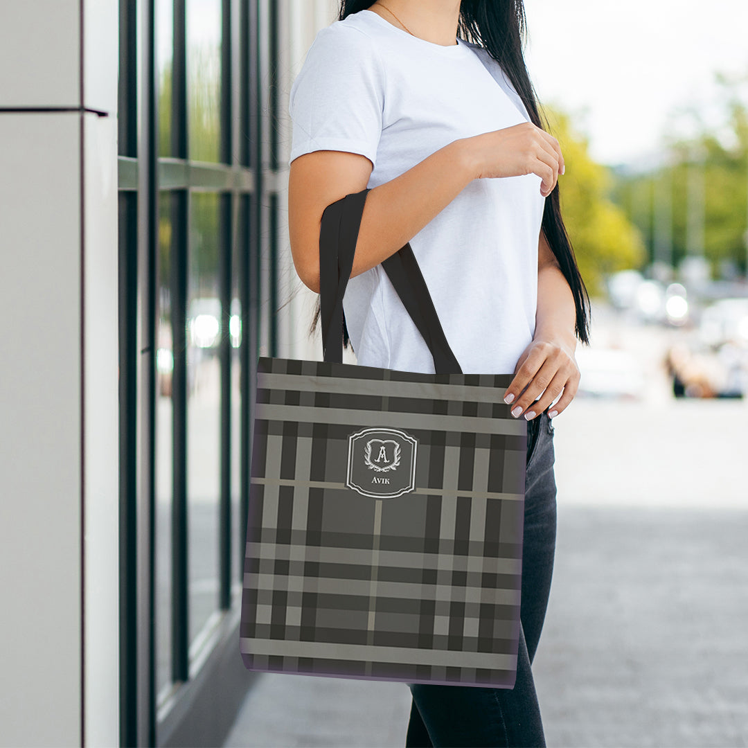 Plaid Tote Bag