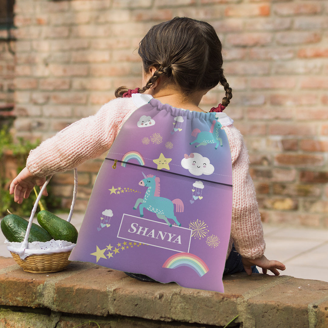 Unicorns & Rainbow Swim Bag