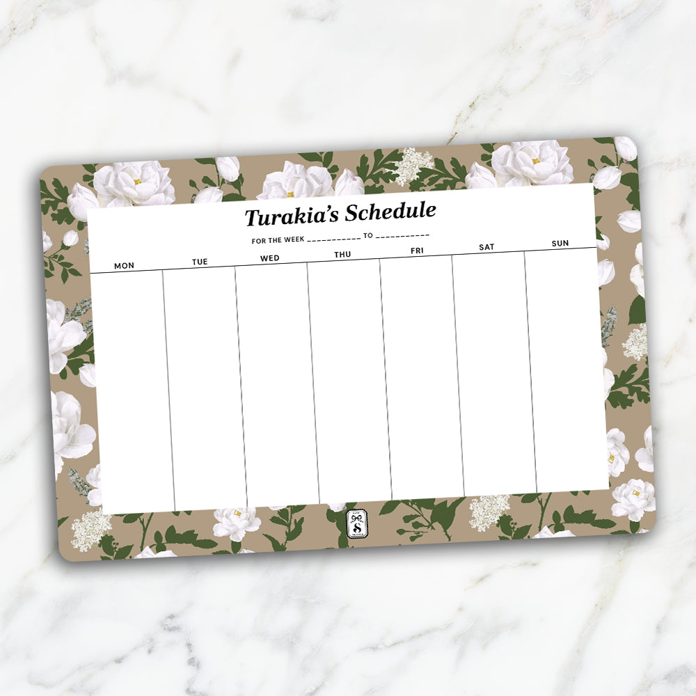 Peonies Weekly Planner