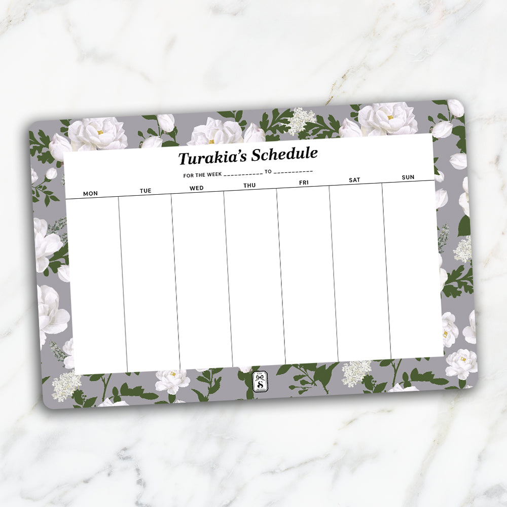 Peonies Weekly Planner