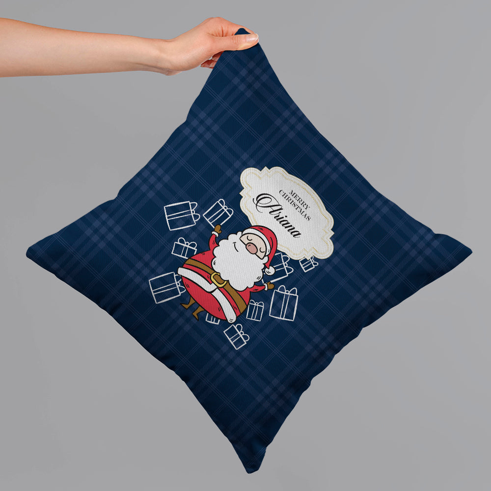 Santa's Sleigh Christmas Cushion Cover