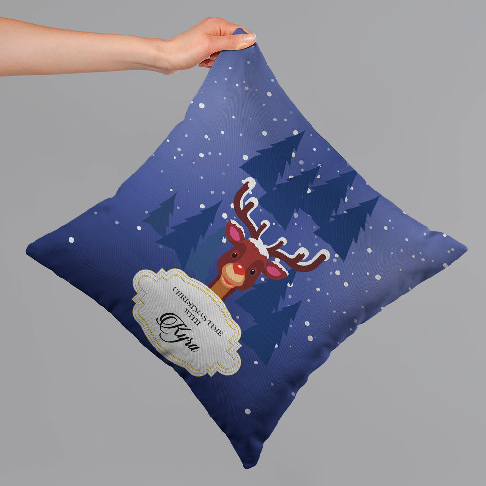 Rudolph The Red-Nosed Christmas Cushion Cover